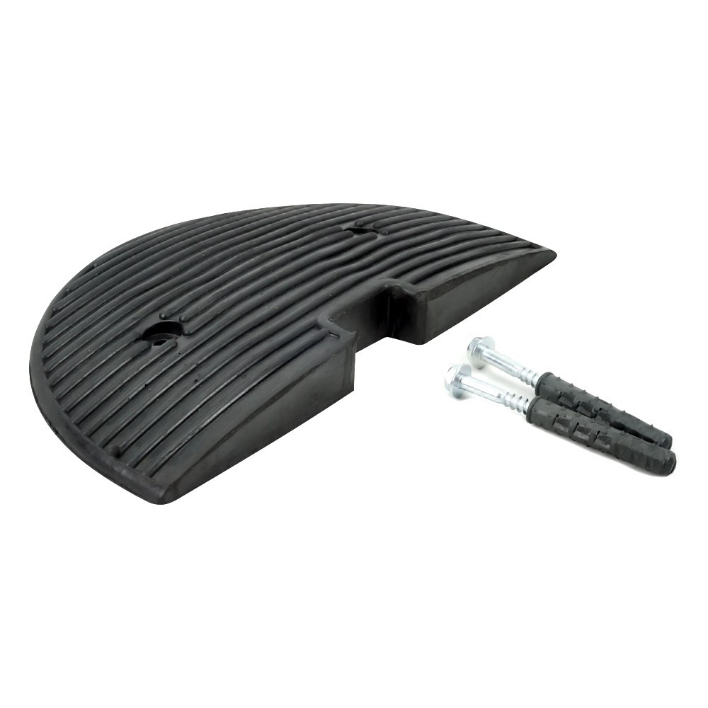ECO-Rubber Speed Bump Endcap 40 x 20 x 4 cm-1 ECO-Rubber Speed Bump Endcap 40 x 20 x 4 cm