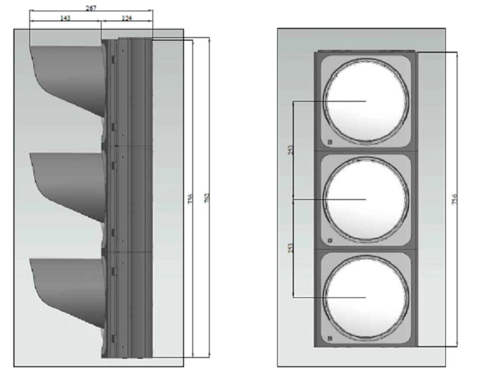A-Series Power LED Traffic Light – 20 cm A-Series Power LED Traffic Light – 20 cm