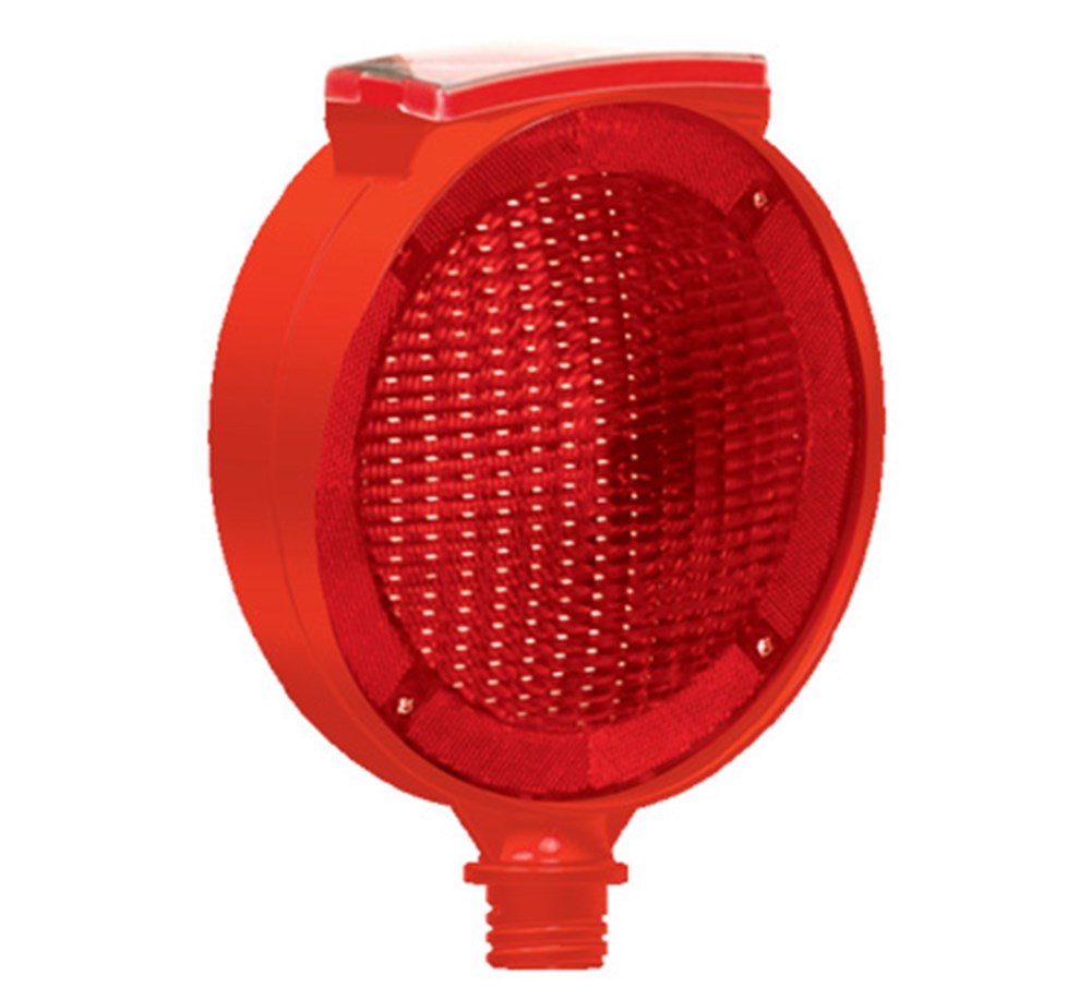 Red Solar Barricade Flasher-Circular Red Solar Barricade Flasher-Circular