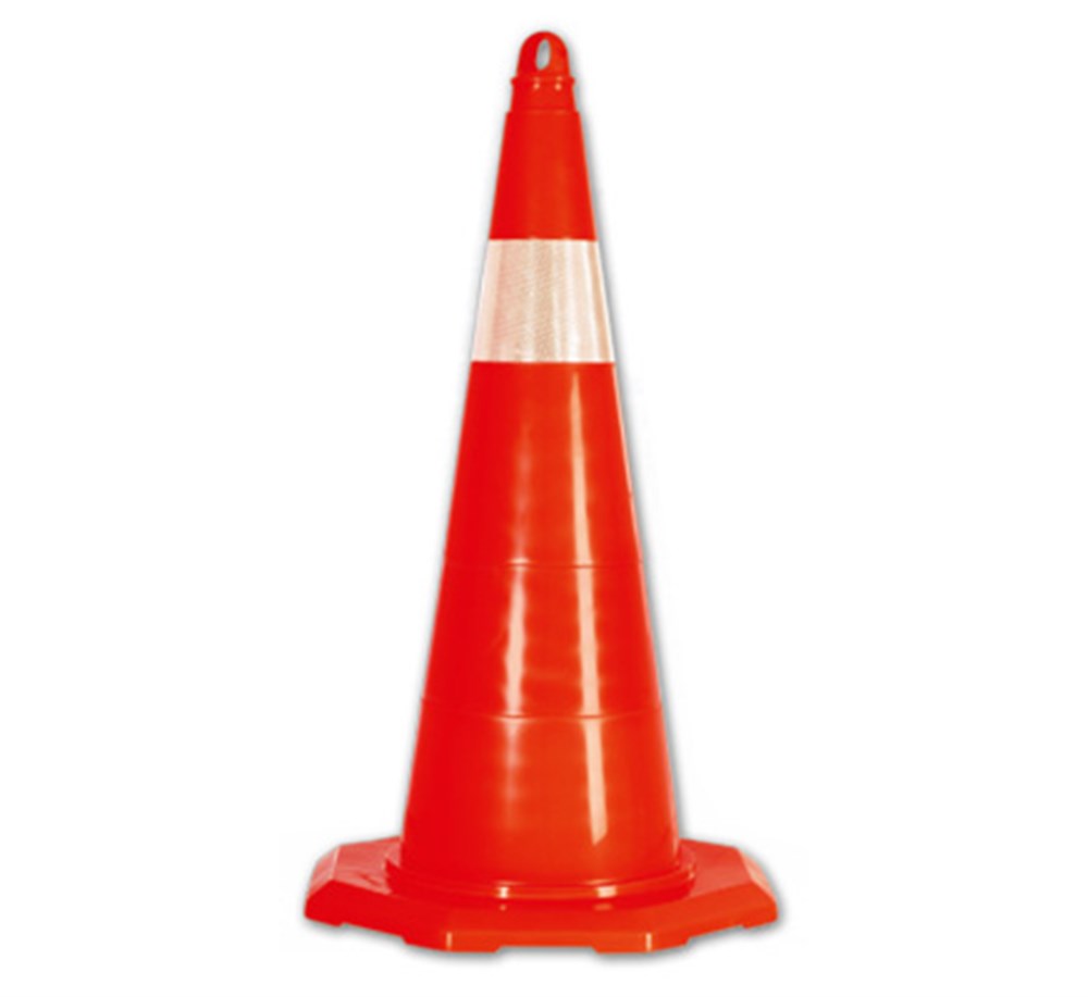 PVC Traffic Cone with Single Reflective Collar 70 cm PVC Traffic Cone with Single Reflective Collar 70 cm