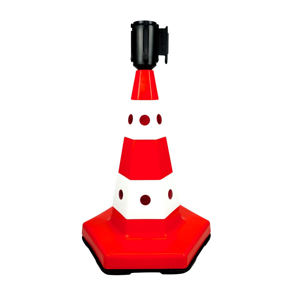 classic-traffic-cone-with-cat’s-eye-50 cm-with-weighted-base-b85a Classic Traffic Cone with Cat’s Eye 50 cm- with Weighted Base