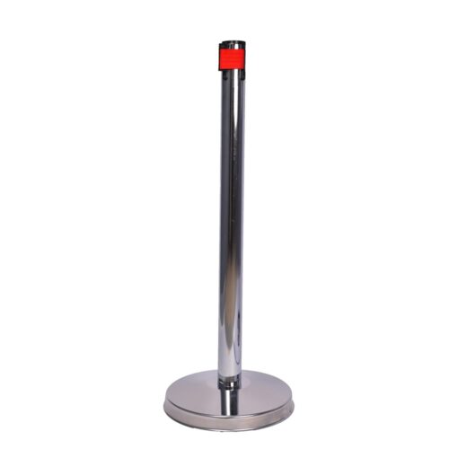 Retractable Belt Barrier Stand – Chromed