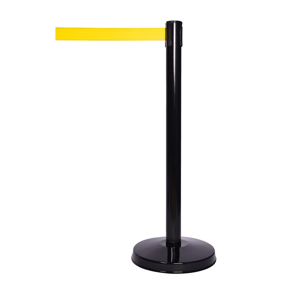 Retractable Belt Barrier Stand - Black Retractable Belt Barrier Stand - Black
