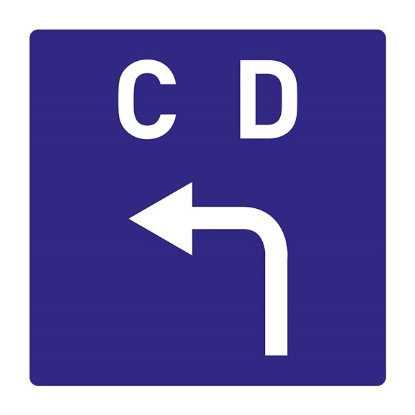 RF-02-200CD-SNPK-40-15M-1 Wayfinding sign left
