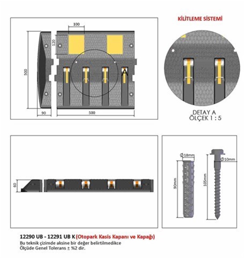 traffic-spike-cover-50-x-9-x-6 cm-22b3-a Traffic Spike Cover 50 x 9 x 6 cm