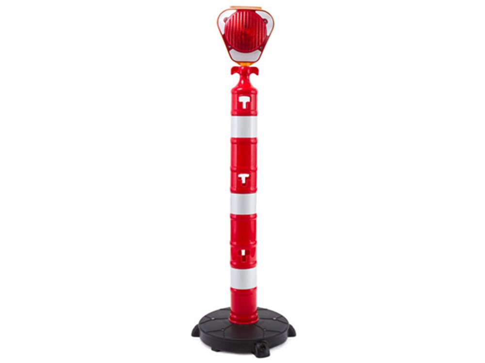 Road Safety Kit ( Delineator Post with Triangular Solar Flasher and Weighted Base 11 x 148 cm) Road Safety Kit ( Delineator Post with Triangular Solar Flasher and Weighted Base 11 x 148 cm)