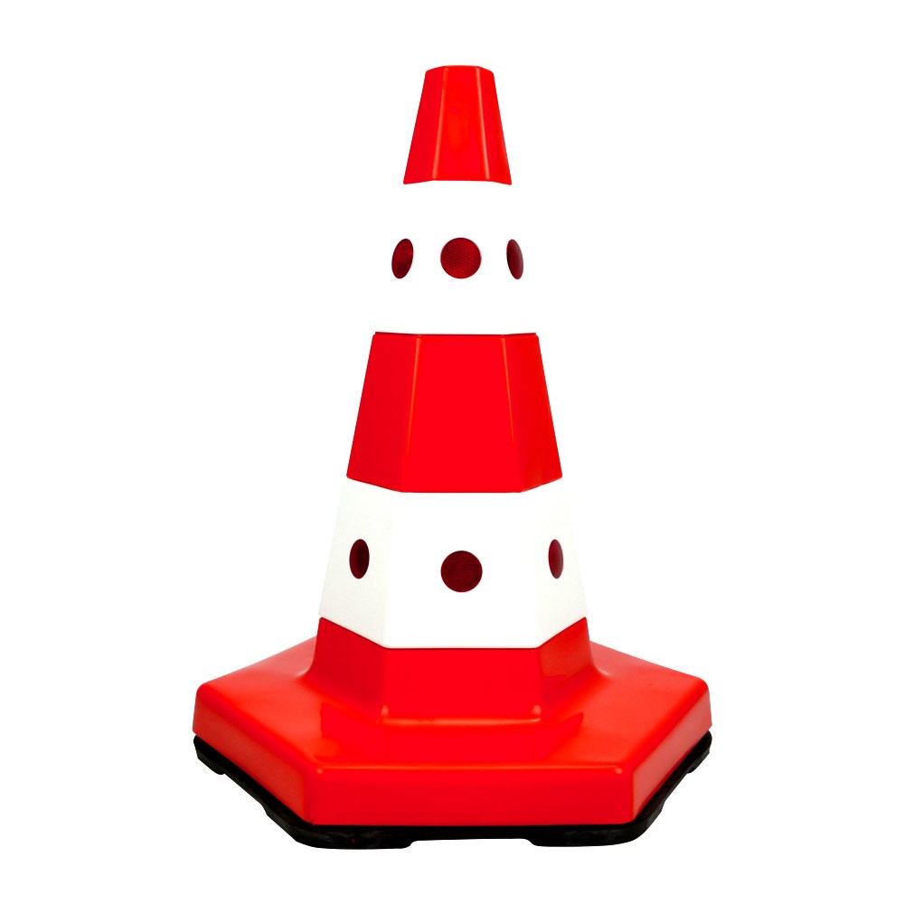 Classic Traffic Cone with Cat's Eye 50 cm- with Weighted Base Classic Traffic Cone with Cat's Eye 50 cm- with Weighted Base