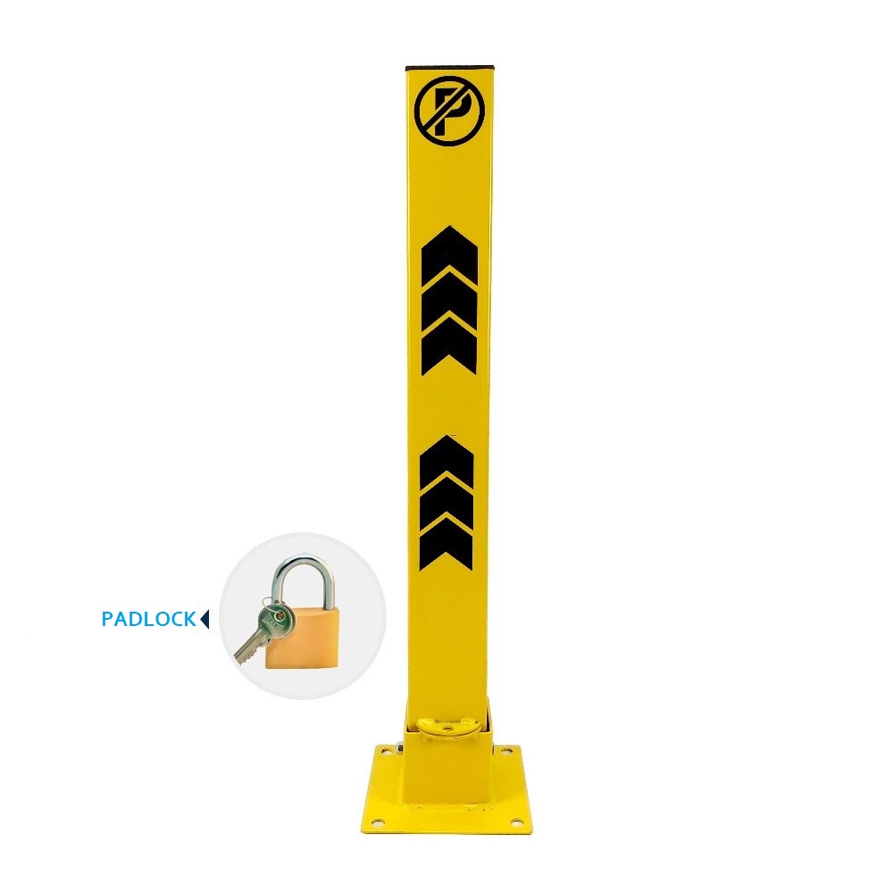 Foldable Parking Post with Padlock - 75 cm-2 Foldable Parking Post with Padlock - 75 cm, KOD44