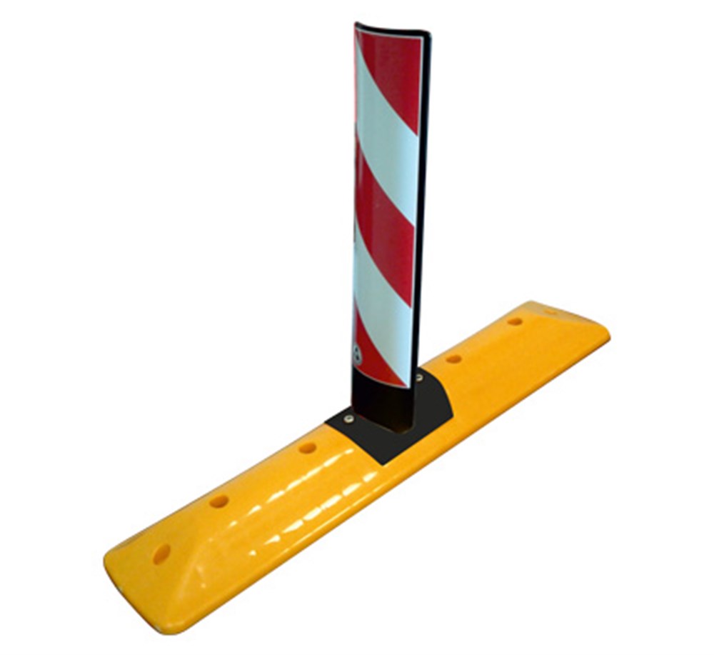 Road Separator with Direction or Parking Warning Sign Road Separator with Direction or Parking Warning Sign