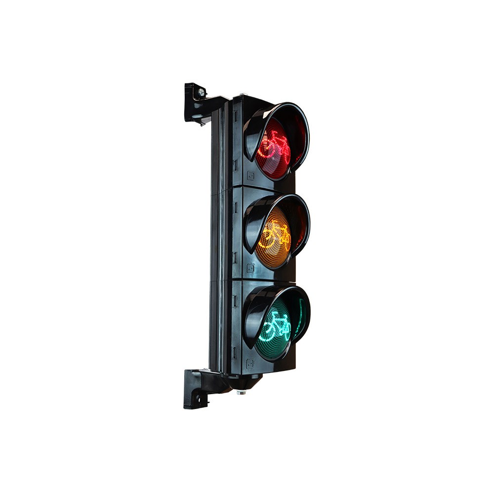 10 cm Power LED Traffic Light with Bicycle Figure 10 cm Power LED Traffic Light with Bicycle Figure