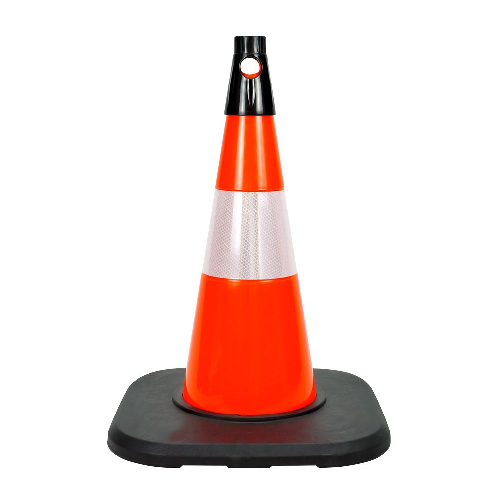 pvc-traffic-cone-with-reflective-collar-and-weighted-base-50 cm-d992 PVC Traffic Cone with Reflective Collar and Weighted Base 50 cm