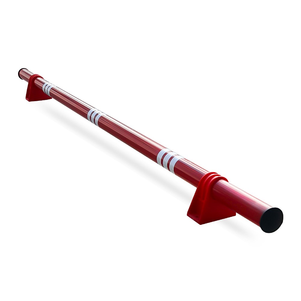 Red Steel Car Stopper with Polycarbonate Base-1 Red Steel Car Stopper with Polycarbonate Base