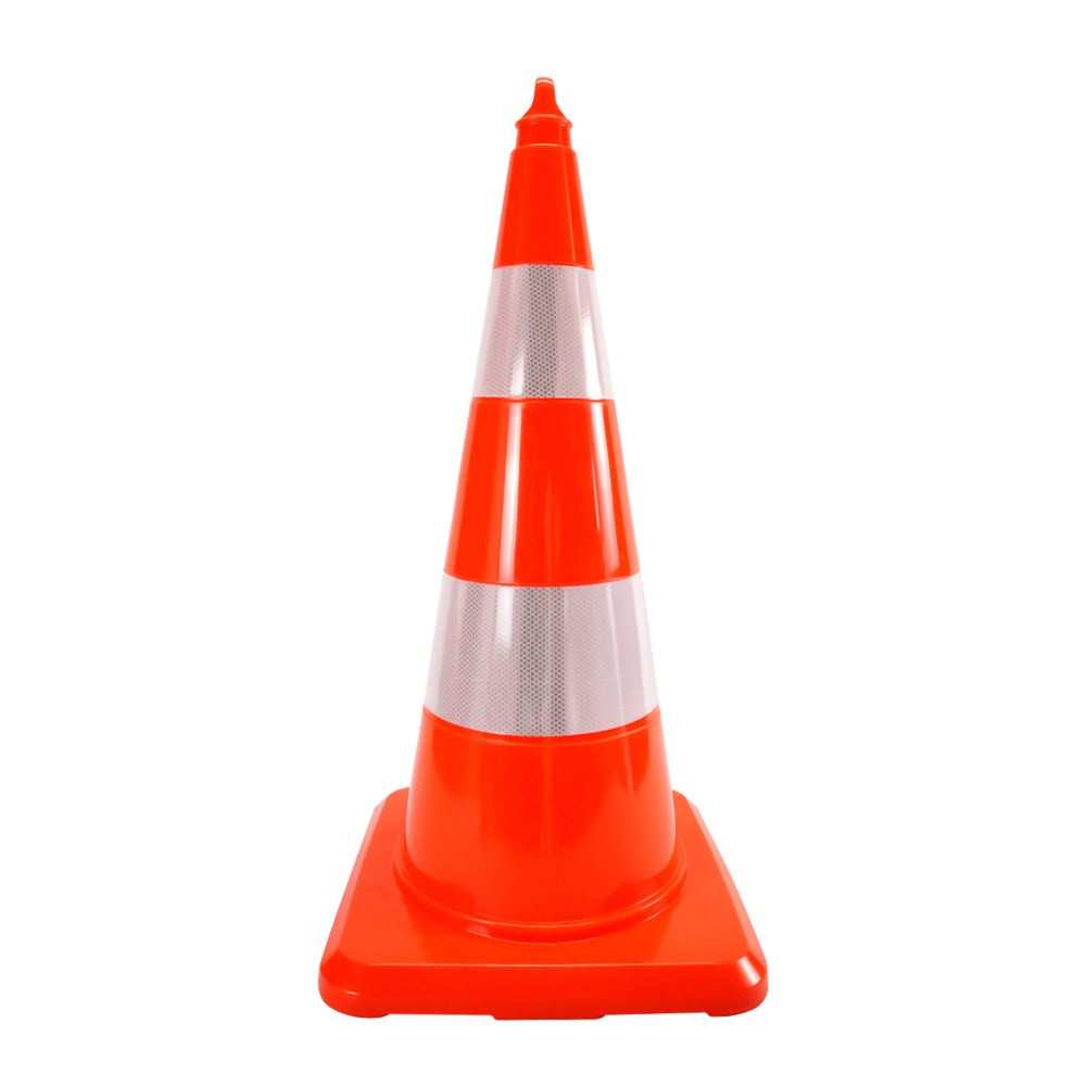 pvc-traffic-cone-with-double-reflective-collar-75 cm-5b31 PVC Traffic Cone With Double Reflective Collar 75 cm