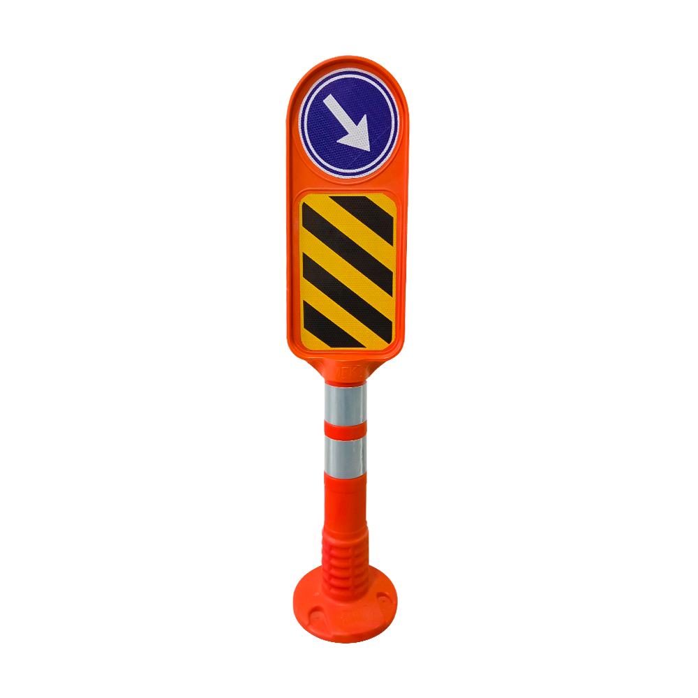Orange Flexible Traffic Island Signboard Set-1 Orange Flexible Traffic Island Signboard Set