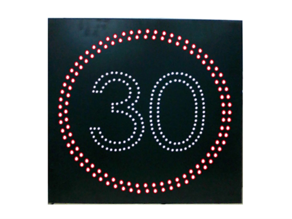 AC Powered LED Speed Limit Sign 60 x 60 cm AC Powered LED Speed Limit Sign 60 x 60 cm