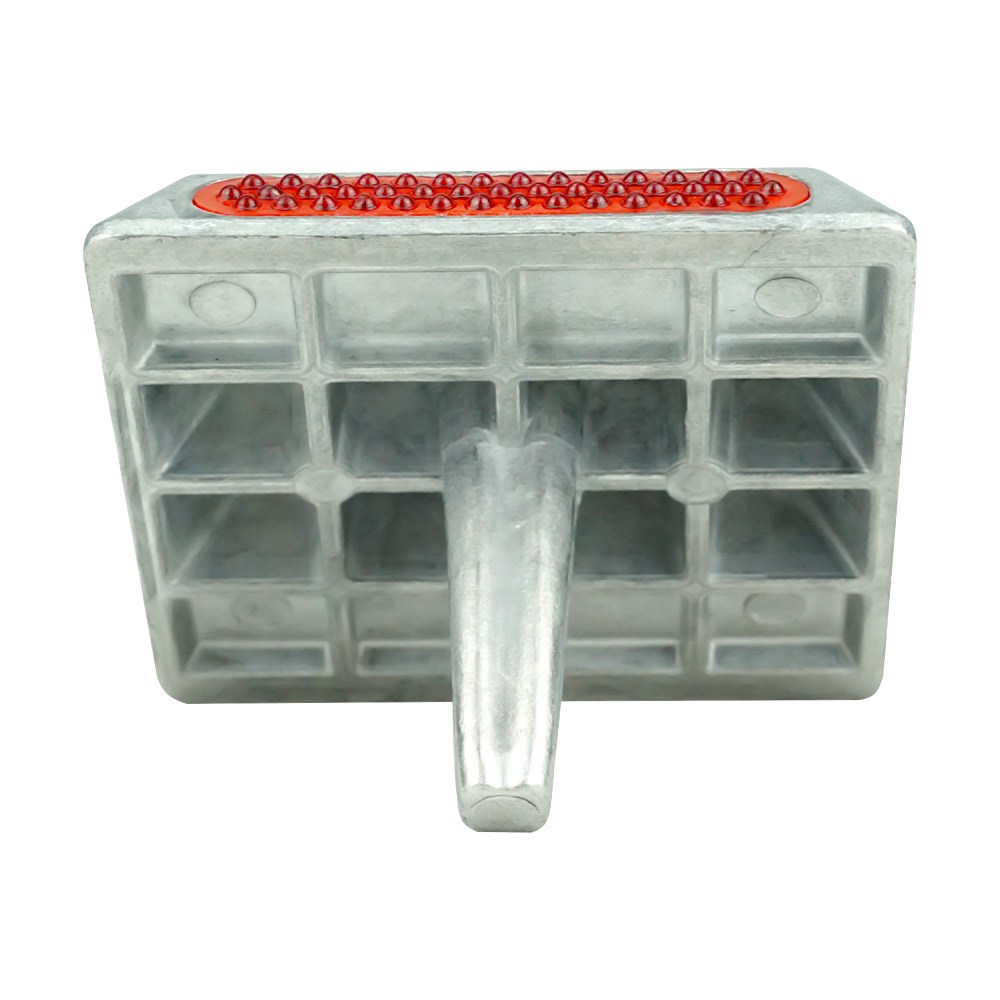aluminium-road-stud-with-shank-10-x-10-x-2 cm-387c Aluminium Road Stud with Shank 10 x 10 x 2 cm