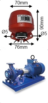 MS-1260 24 VDC-2 universal buzzer dimensions