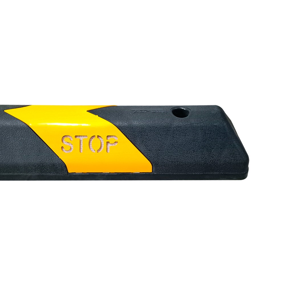 Plastic Car Stopper (Black-Yellow)-2
