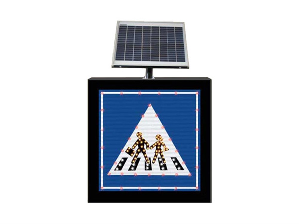 Solar Powered School Crossing Sign Solar Powered School Crossing Sign