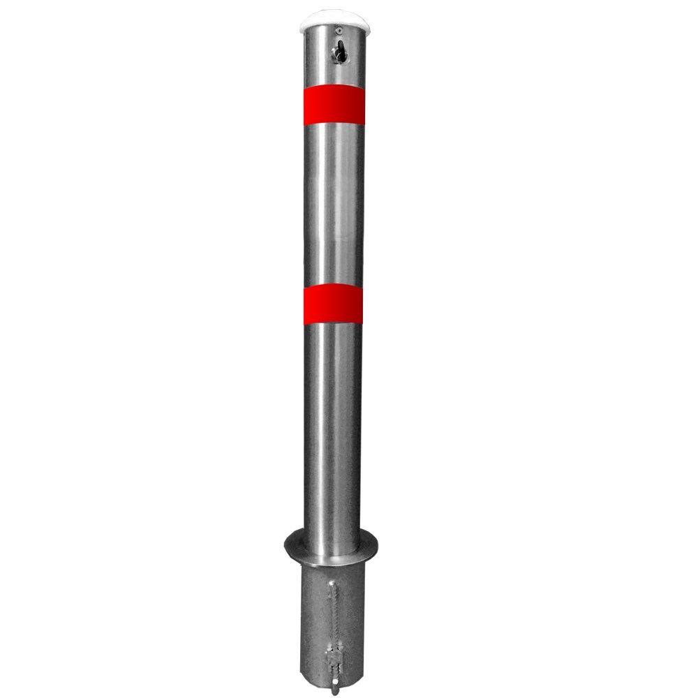 Key Locked Parking Post - Stainless, Key Locked Parking Barrier Key Locked Parking Post - Stainless, Key Locked Parking Barrier