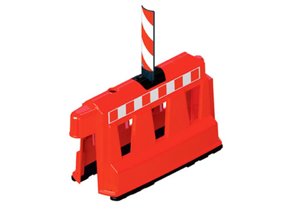 Road Safety Barrier with Mini Signboard 40 x 100 x 60 cm Road Safety Barrier with Mini Signboard 40 x 100 x 60 cm