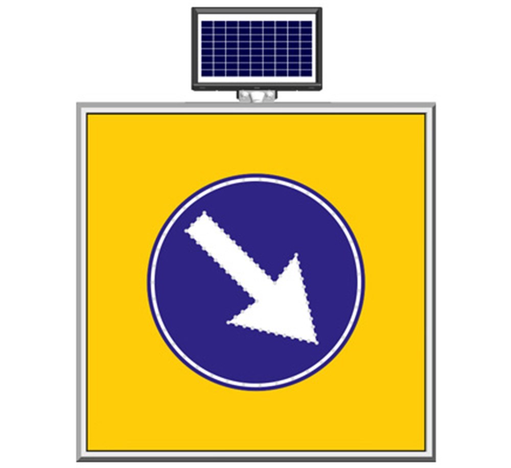 Solar "Only Right" Sign 100 x 100 cm Solar "Only Right" Sign 100 x 100 cm
