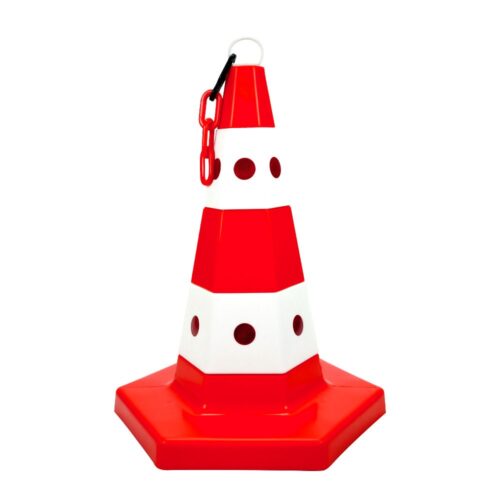 Classic Traffic Cone with Cat’s Eye 50 cm