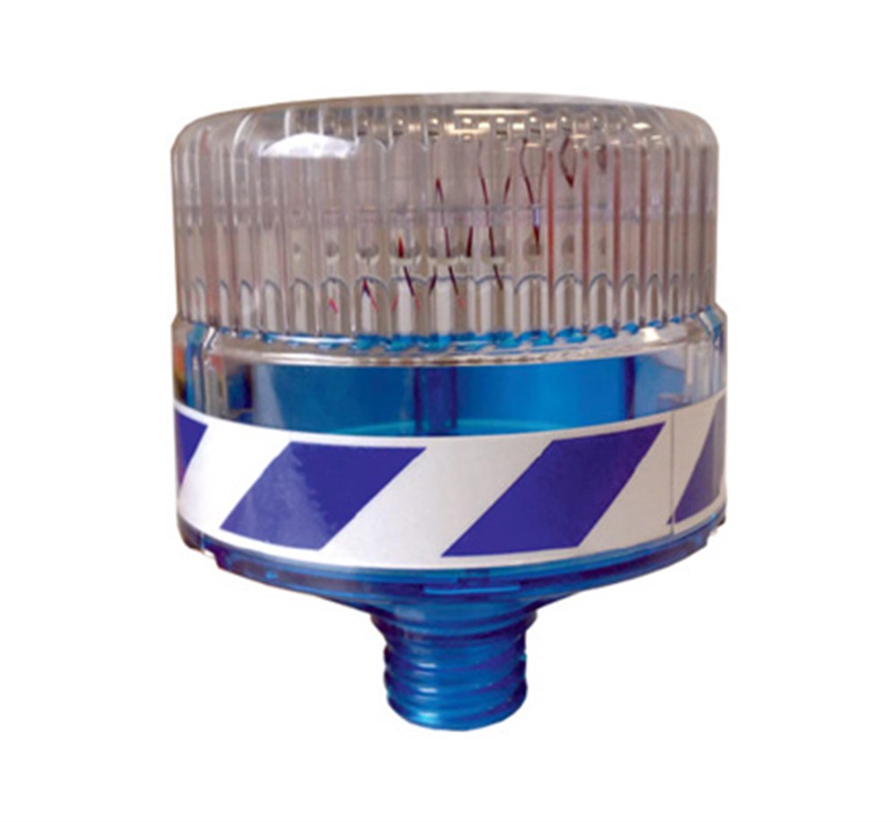 Solar Barricade Warning Flasher-Blue Solar Barricade Warning Flasher-Blue