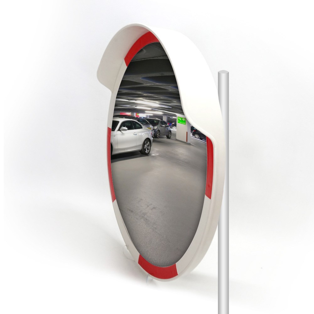 traffic-safety-mirror-80-cm-and-2-m-galv-91d1 Traffic Safety Mirror 80 cm – (White/Red)