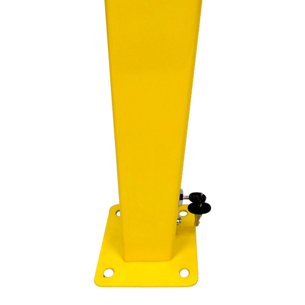key-lock-folding-parking-post-lockable-parking-barrier-b2c9 Key Lock Folding Parking Post, Lockable Parking Barrier