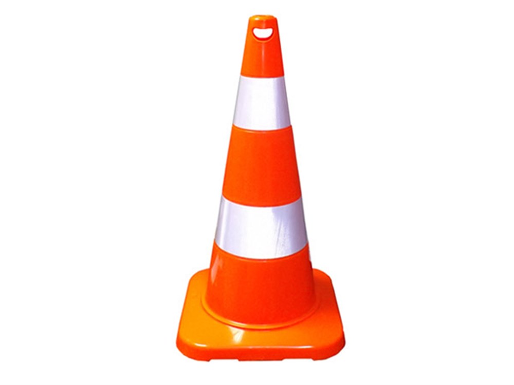 PVC Traffic Cone with 2 Reflective Collars 75 cm PVC Traffic Cone with 2 Reflective Collars 75 cm