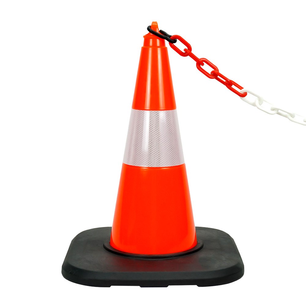 pvc-traffic-cone-with-reflective-collar-and-weighted-base-50 cm-53e3 PVC Traffic Cone with Reflective Collar and Weighted Base 50 cm