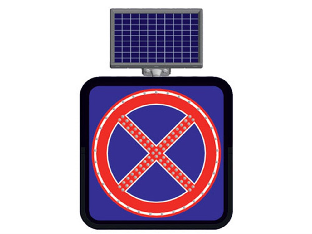 Solar Powered No Parking Sign (60 x 60 cm) Solar Powered No Parking Sign (60 x 60 cm)