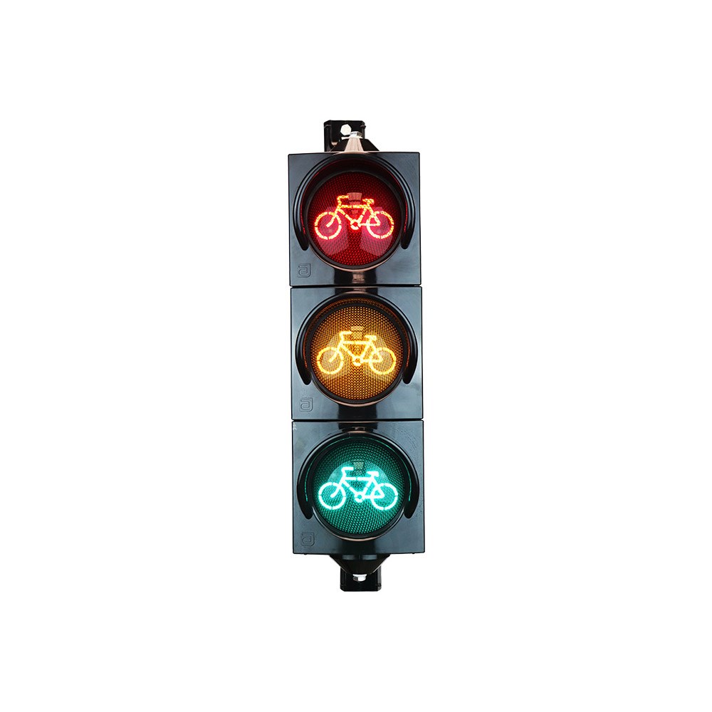 10 cm Power LED Traffic Light with Bicycle Figure 10 cm Power LED Traffic Light with Bicycle Figure