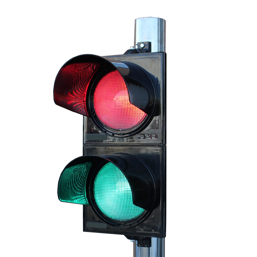 200 mm Red-Green Traffic Light with Power LED 200 mm Red-Green Traffic Light with Power LED