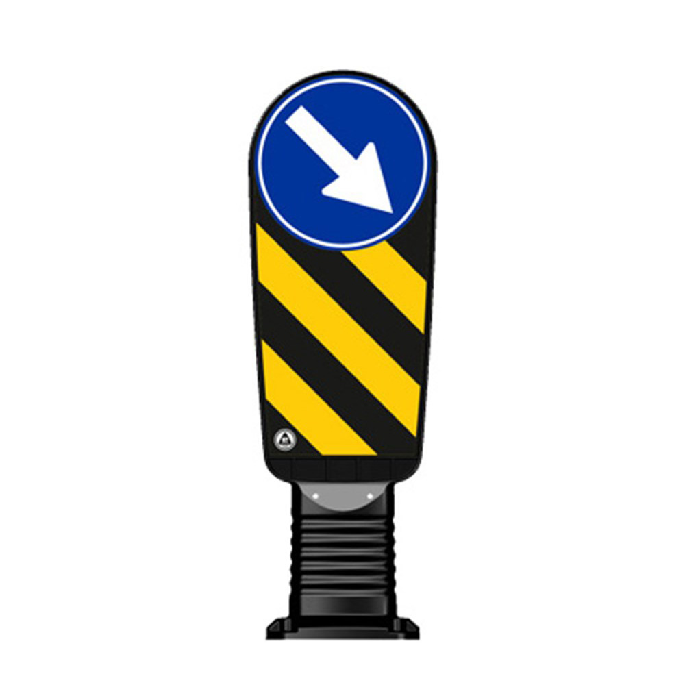 Keep Right Traffic Island Bollard Keep Right Traffic Island Bollard
