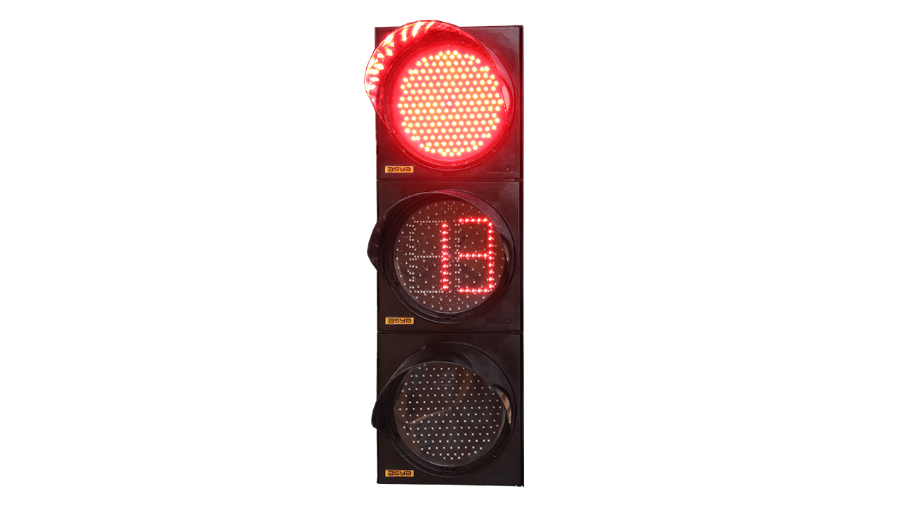 300 mm Traffic Light with Yellow Countdown Module-4 300 mm Traffic Light with Yellow Countdown Module