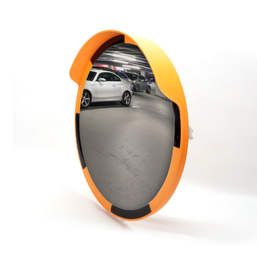Traffic Safety Mirror 60 cm and 2 m Galvanized Metal Pole with Flange Set Traffic Safety Mirror 60 cm and 2 m Galvanized Metal Pole with Flange Set