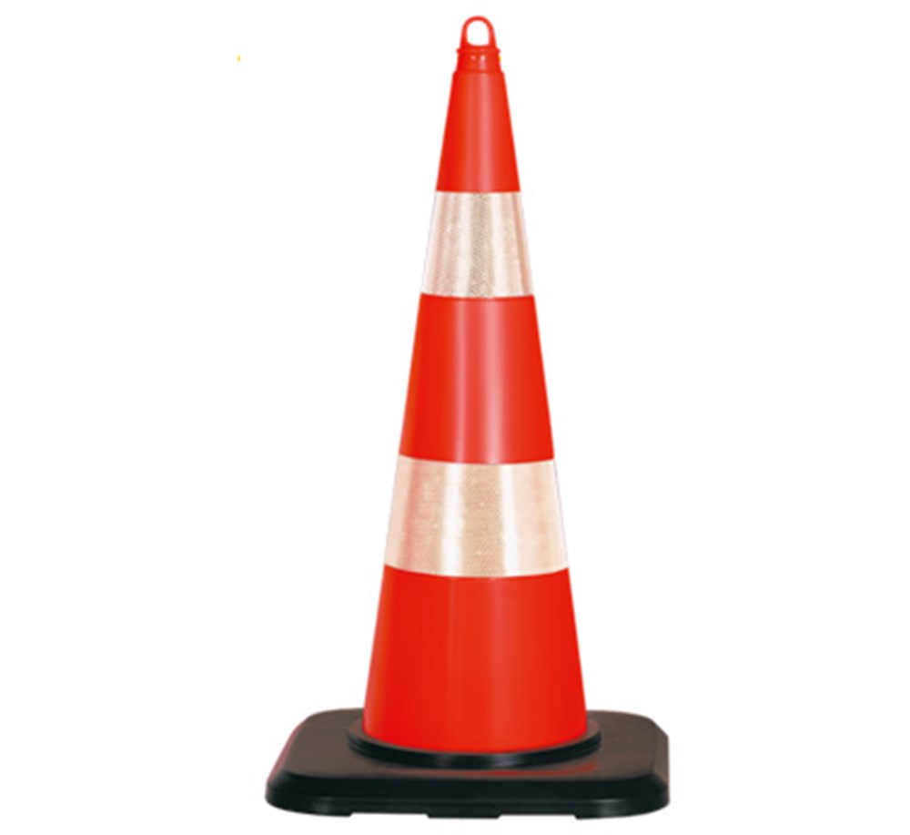 PVC Traffic Cone With Double Reflective Collar and Weighted Base 90 cm PVC Traffic Cone With Double Reflective Collar and Weighted Base 90 cm