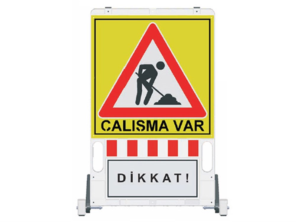 Folding Warning Barrier with Signboard 150 x 90 cm Folding Warning Barrier with Signboard 150 x 90 cm
