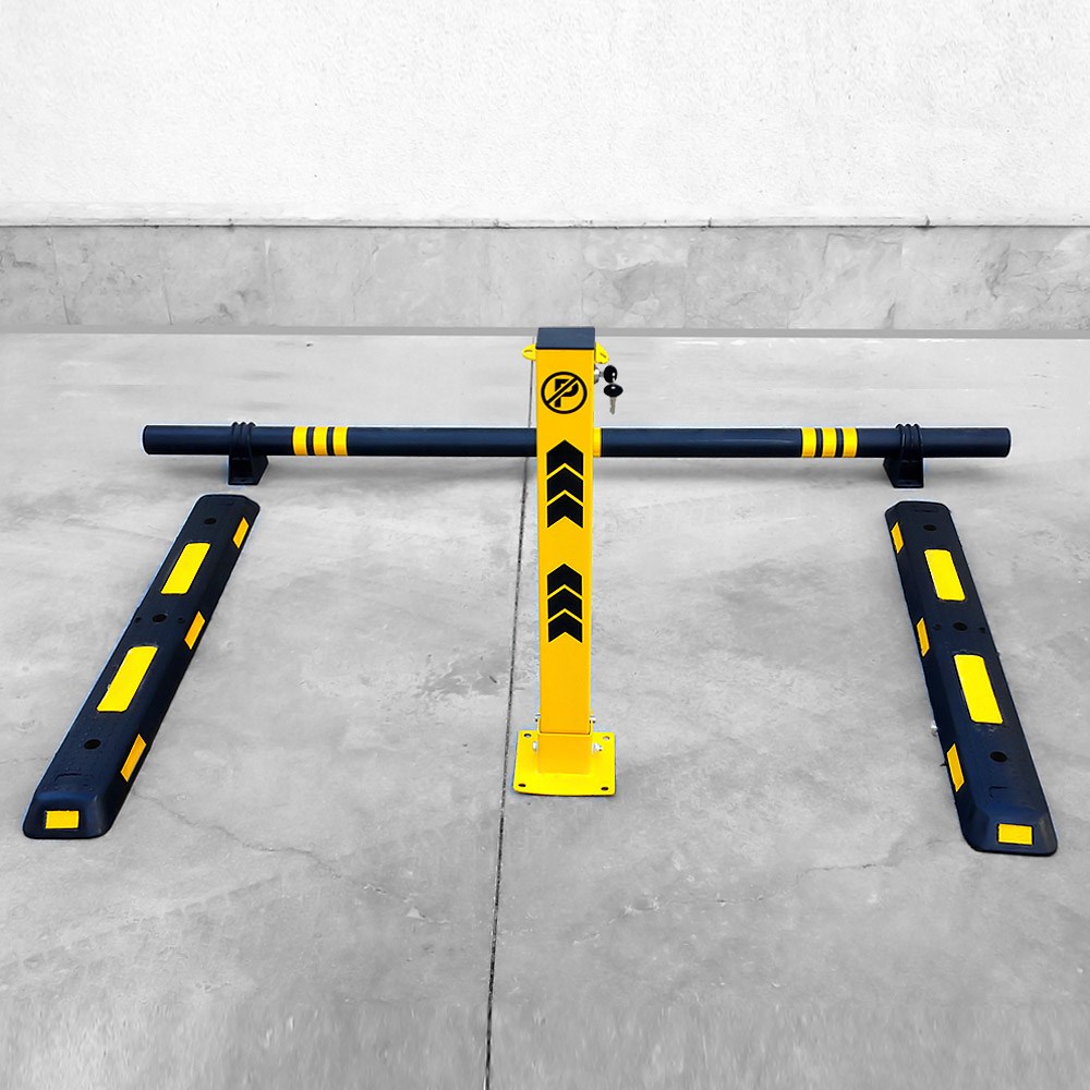 PE-Covered Steel Car Stopper-5
