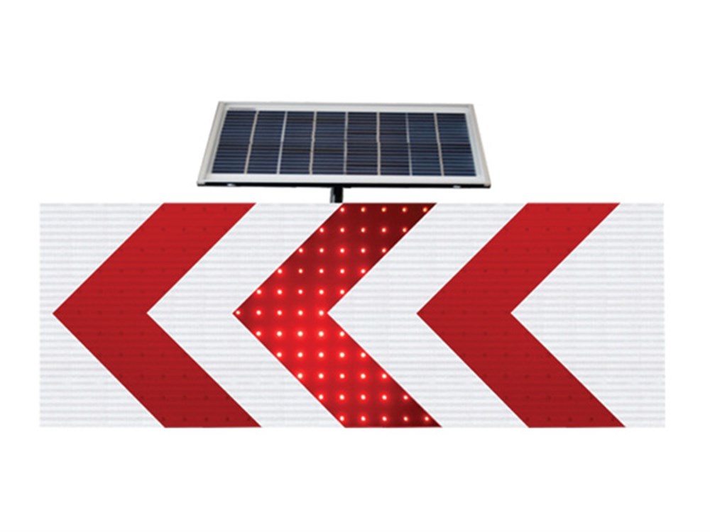 Solar Powered Dangerous Curve Sign Solar Powered Dangerous Curve Sign