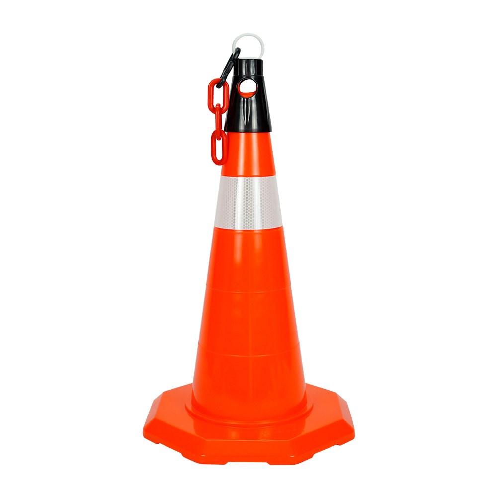 pvc-traffic-cone-with-reflective-collar-52 cm-dbe5 PVC Traffic Cone with Reflective Collar 52 cm